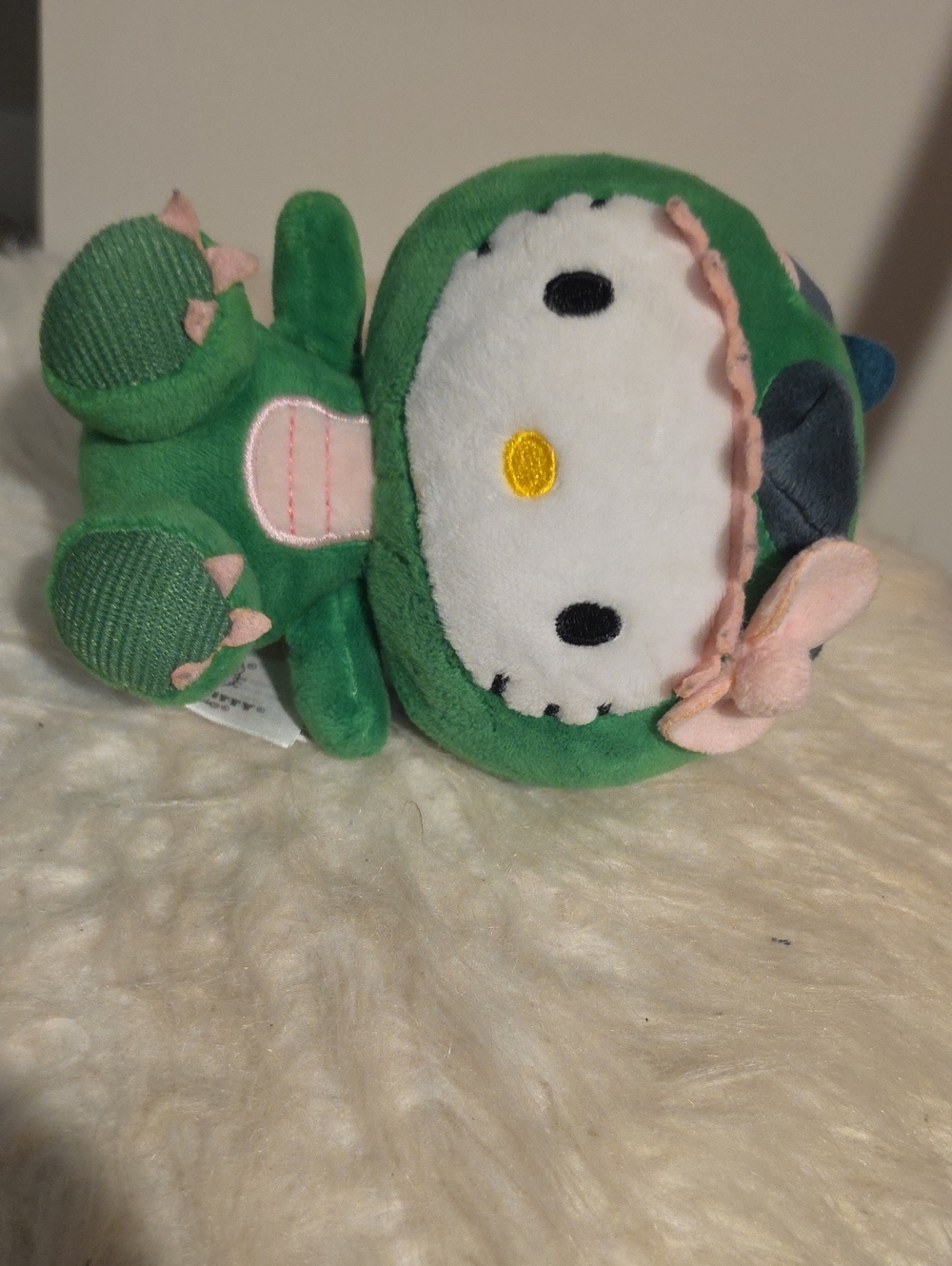 Hello Kitty Green Dino Costume Plush with Pink Bow